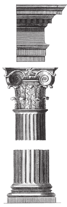 ORDINE COMPOSITO L ordine composito ebbe origine dall inserzione nel capitello corinzio romano di volute analoghe a quelle dell ordine ionico.