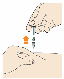 Estrarre l ago dalla pelle con la stessa angolazione con cui è stato inserito. Non strofinare la pelle dopo l iniezione.