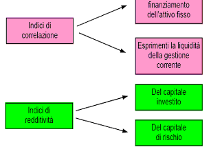 Gli indici di bilancio si dividono