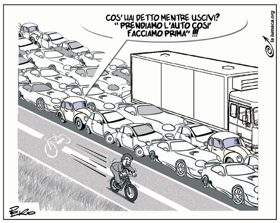 Agosto 2015 «Se i pedoni si ignorano, se gli automobilisti si insultano, i ciclisti si sorridono, si salutano e si uniscono.
