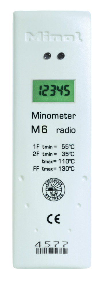 Versione radio Dati tecnici Ripartitore di calore Minometer M6 e Minometer M6 radio Principio di funzionamento Misurazione a 2 sensori con logica integrata per identificare fonti di calore esterne