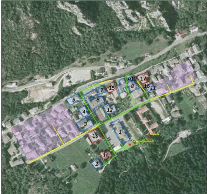 PROVINCIA DI BERGAMO PICCOLE RETI DI CALORE A BIOMASSA LOCALE Definizione del layout della rete Valutazione di diversi scenari Identificazione delle utenze potenzialmente allacciabili