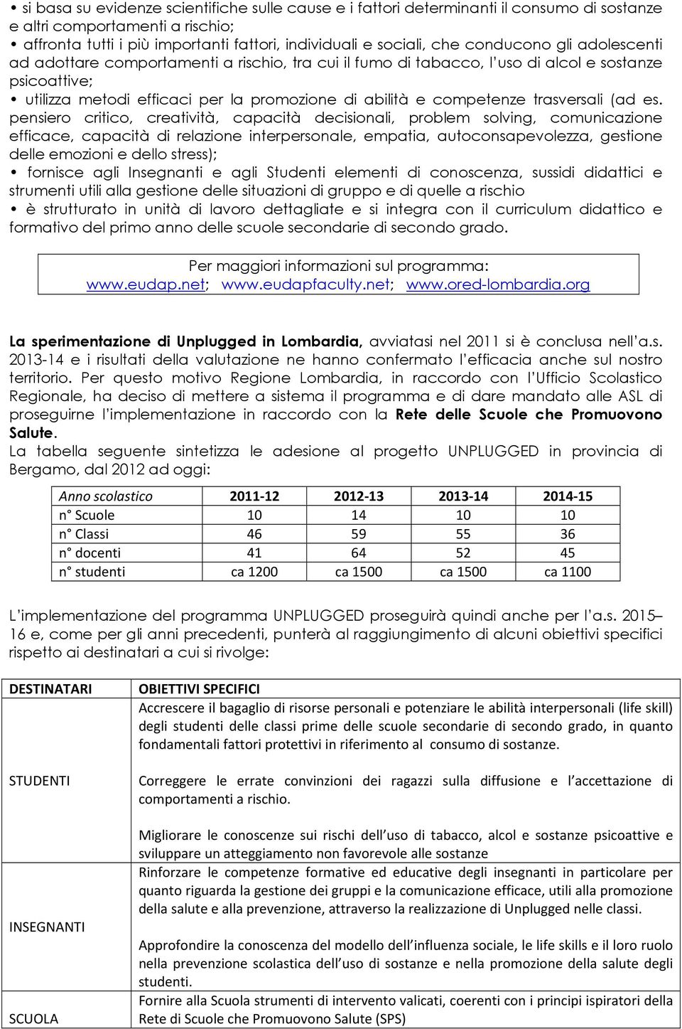 pensier critic, creatività, capacità decisinali, prblem slving, cmunicazine efficace, capacità di relazine interpersnale, empatia, autcnsapevlezza, gestine delle emzini e dell stress); frnisce agli