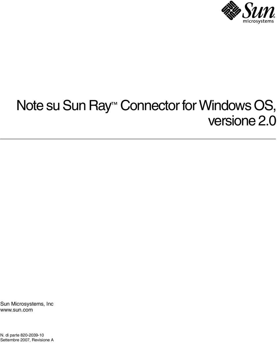 0 Sun Microsystems, Inc www.sun.