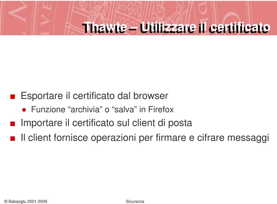 Firefox Importare il certificato sul client di posta