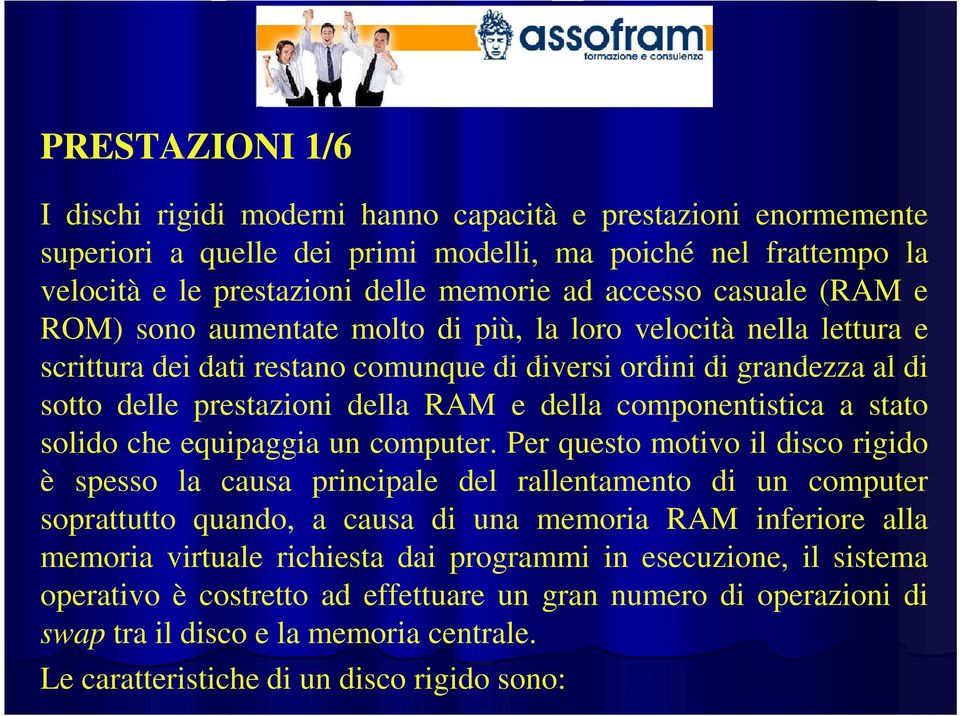 componentistica a stato solido che equipaggia un computer.