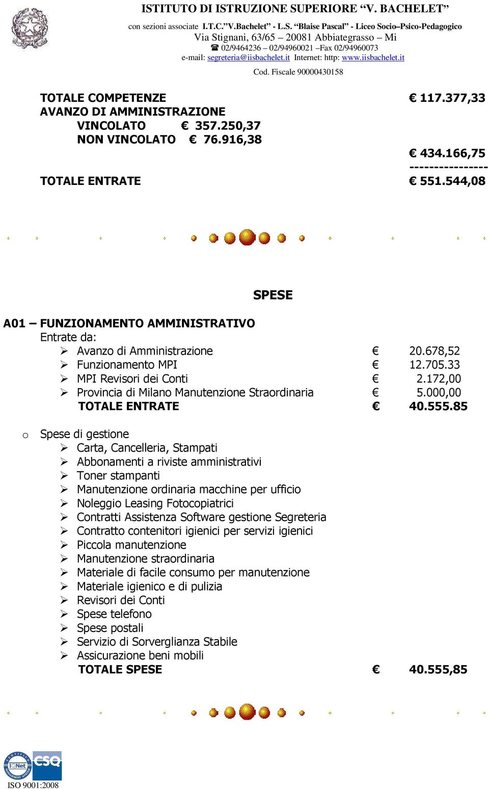 000,00 TOTALE ENTRATE 40.555.