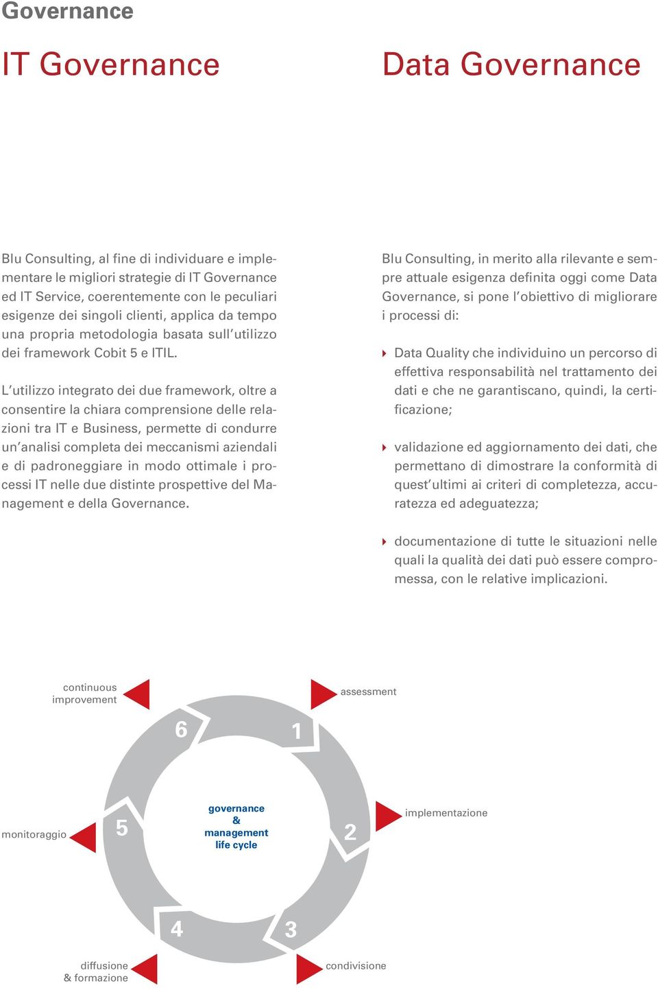 L utilizzo integrato dei due framework, oltre a consentire la chiara comprensione delle relazioni tra IT e Business, permette di condurre un analisi completa dei meccanismi aziendali e di