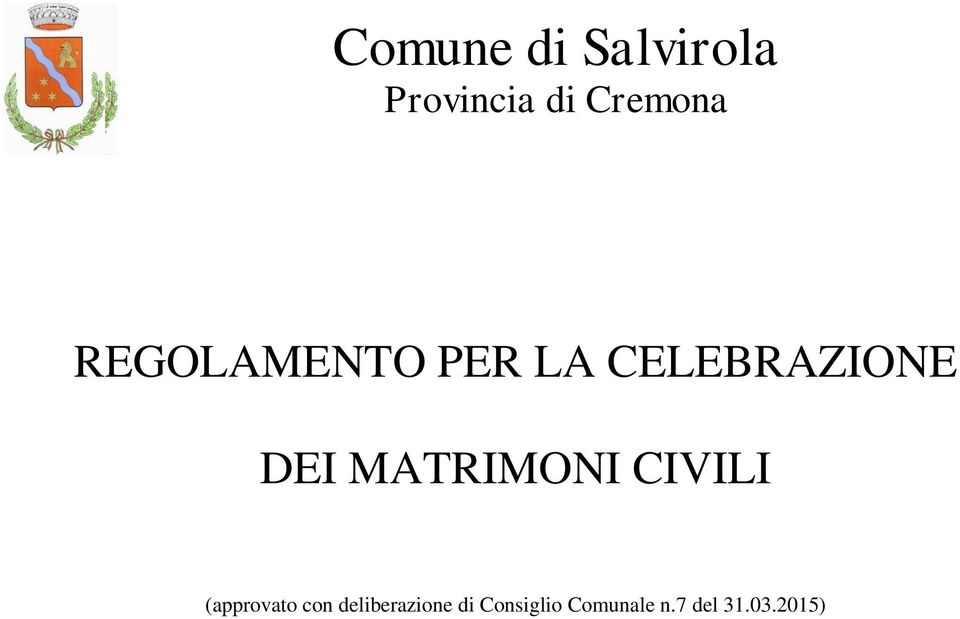 MATRIMONI CIVILI (approvato con