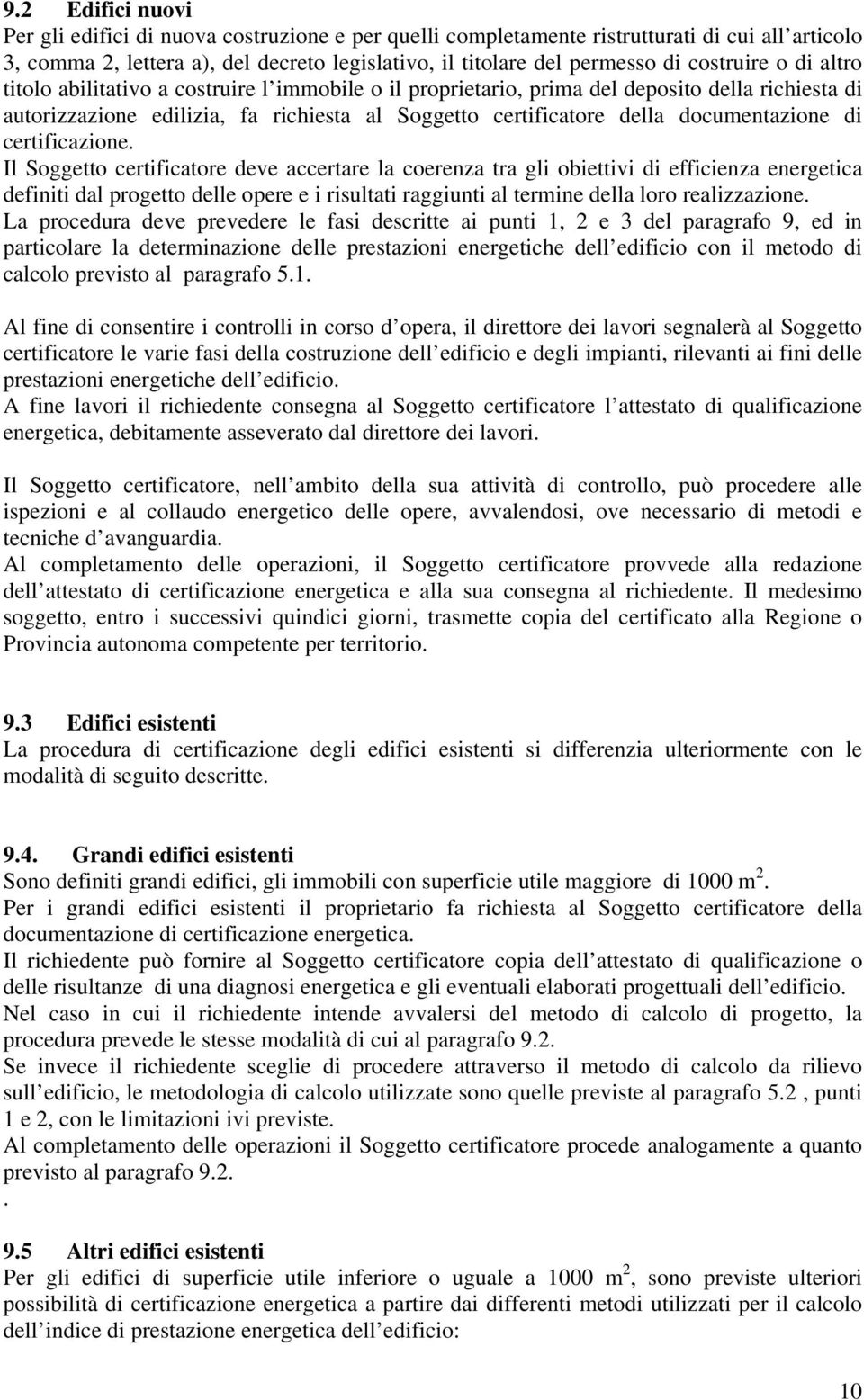 documentazione di certificazione.