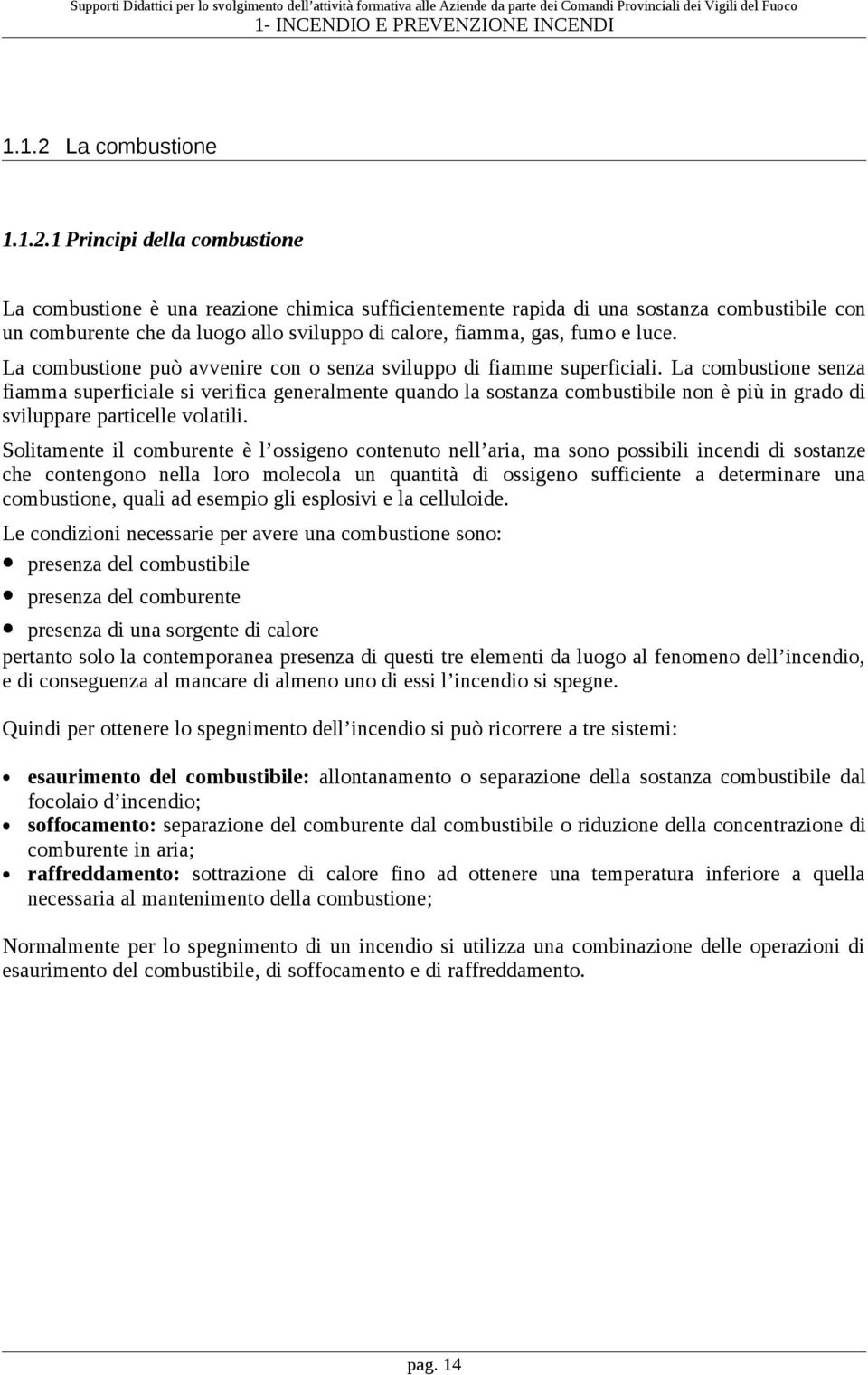 1 Principi della combustione La combustione è una reazione chimica sufficientemente rapida di una sostanza combustibile con un comburente che da luogo allo sviluppo di calore, fiamma, gas, fumo e