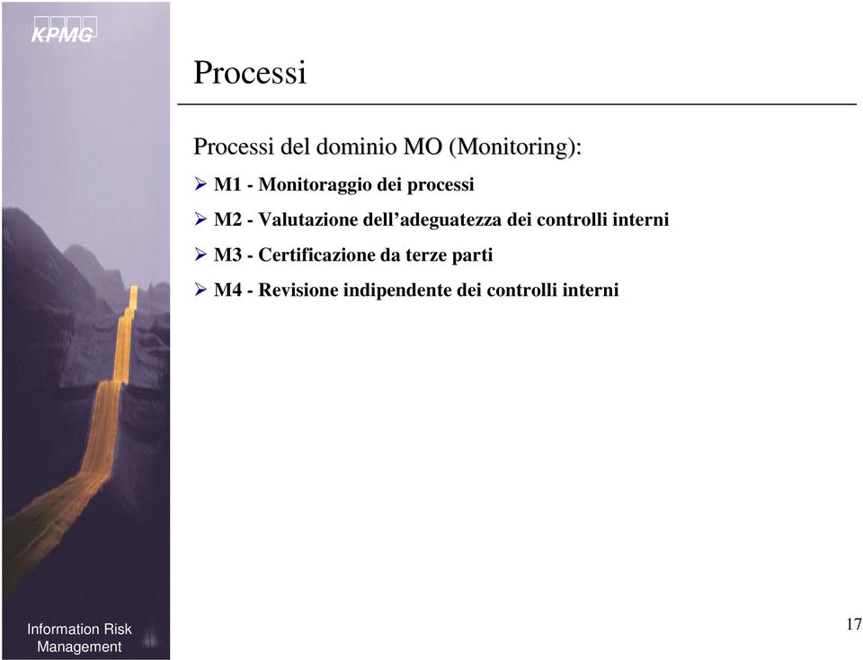 adeguatezza dei controlli interni M3 - Certificazione da