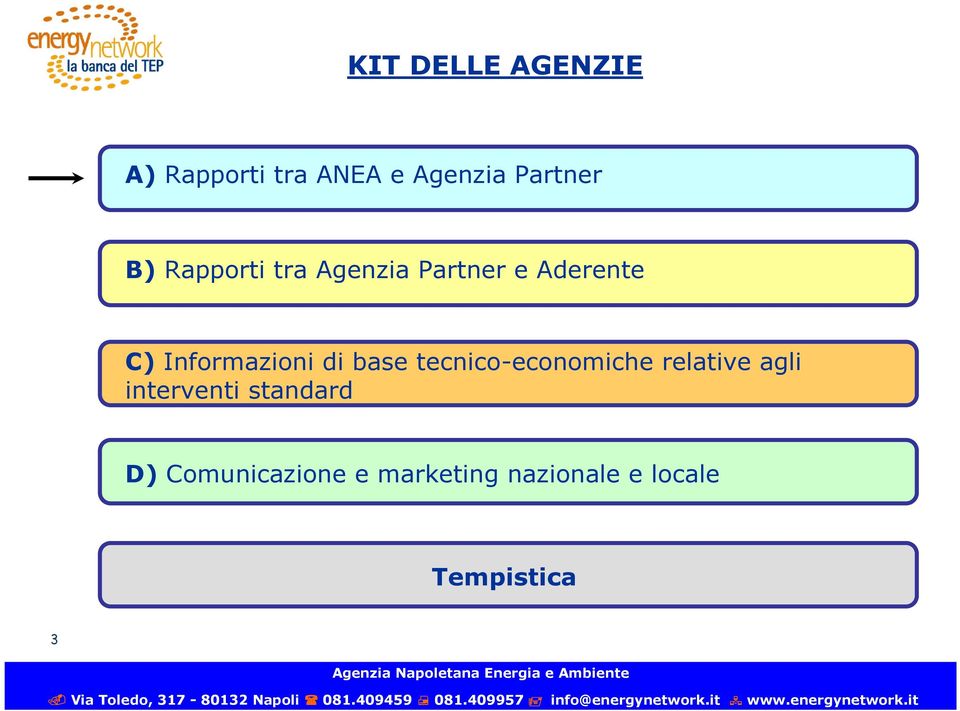 base tecnico-economiche relative agli interventi standard