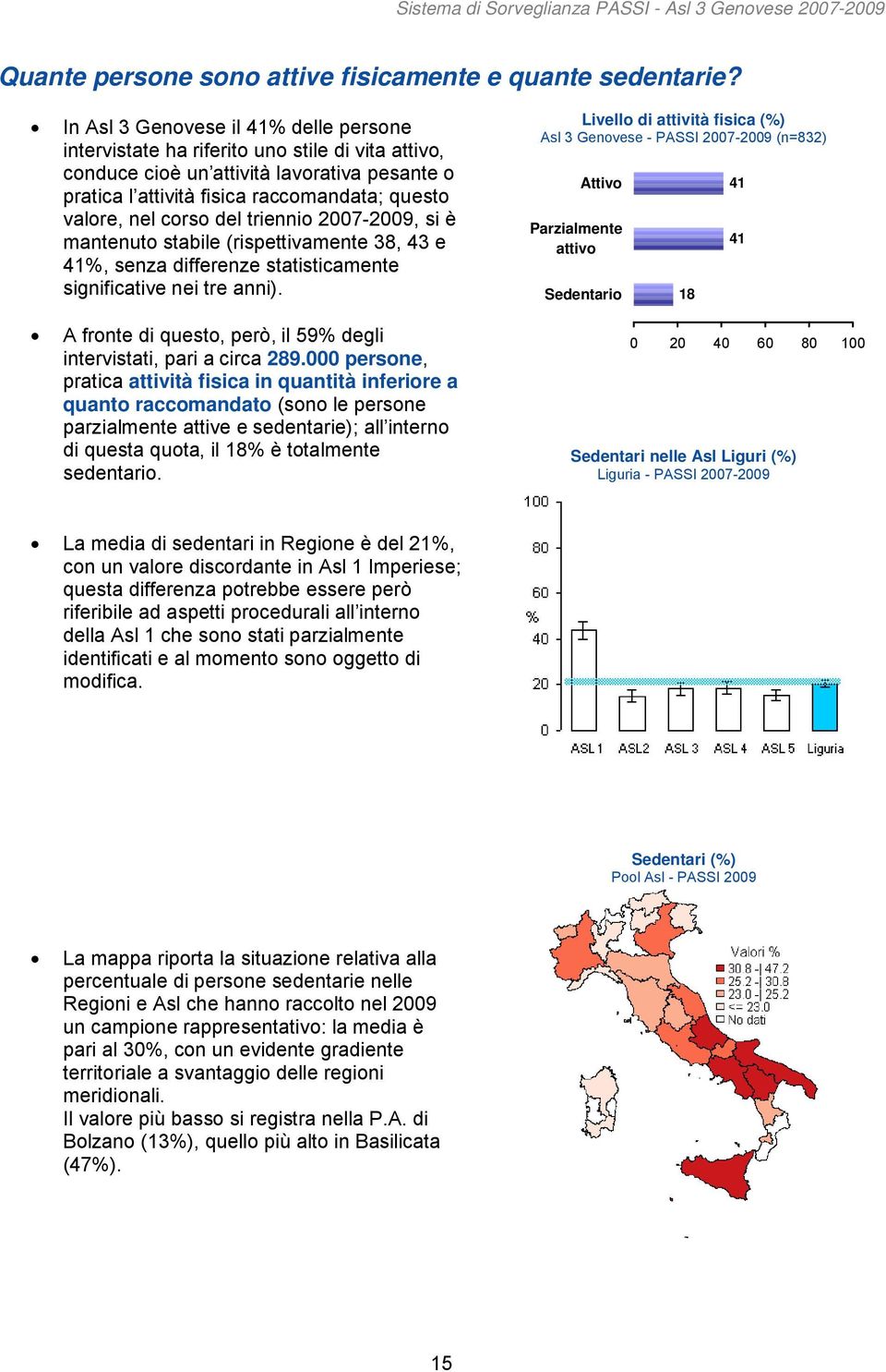 corso del triennio 2007-2009, si è mantenuto stabile (rispettivamente 38, 43 e 41%, senza differenze statisticamente significative nei tre anni).