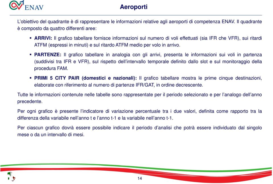 ritardo ATFM medio per volo in arrivo.