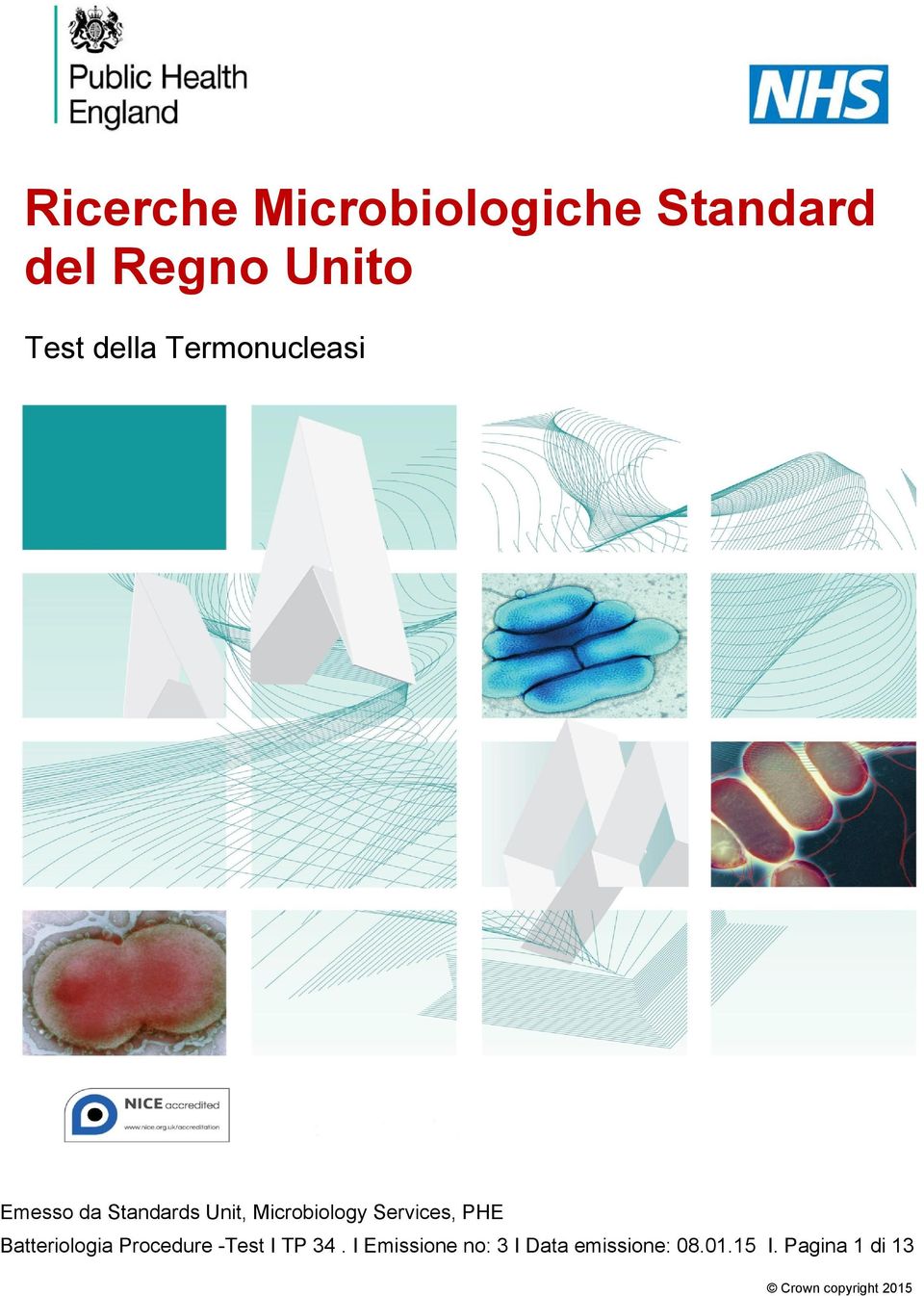 PHE Batteriologia Procedure -Test I TP 34.