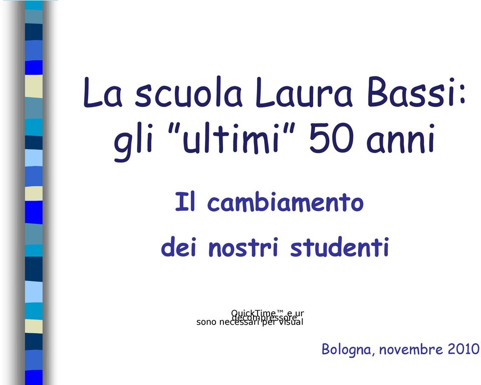 studenti QuickTime e un zzare