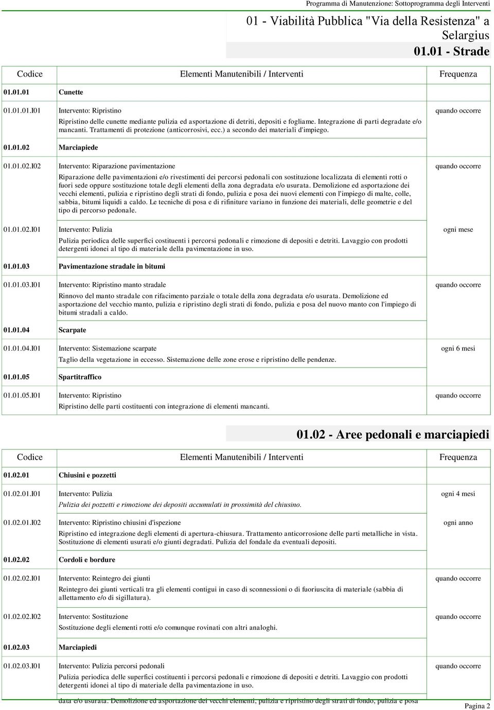 Trattamenti di protezione (anticorrosivi, ecc.) a secondo dei materiali d'impiego. 01