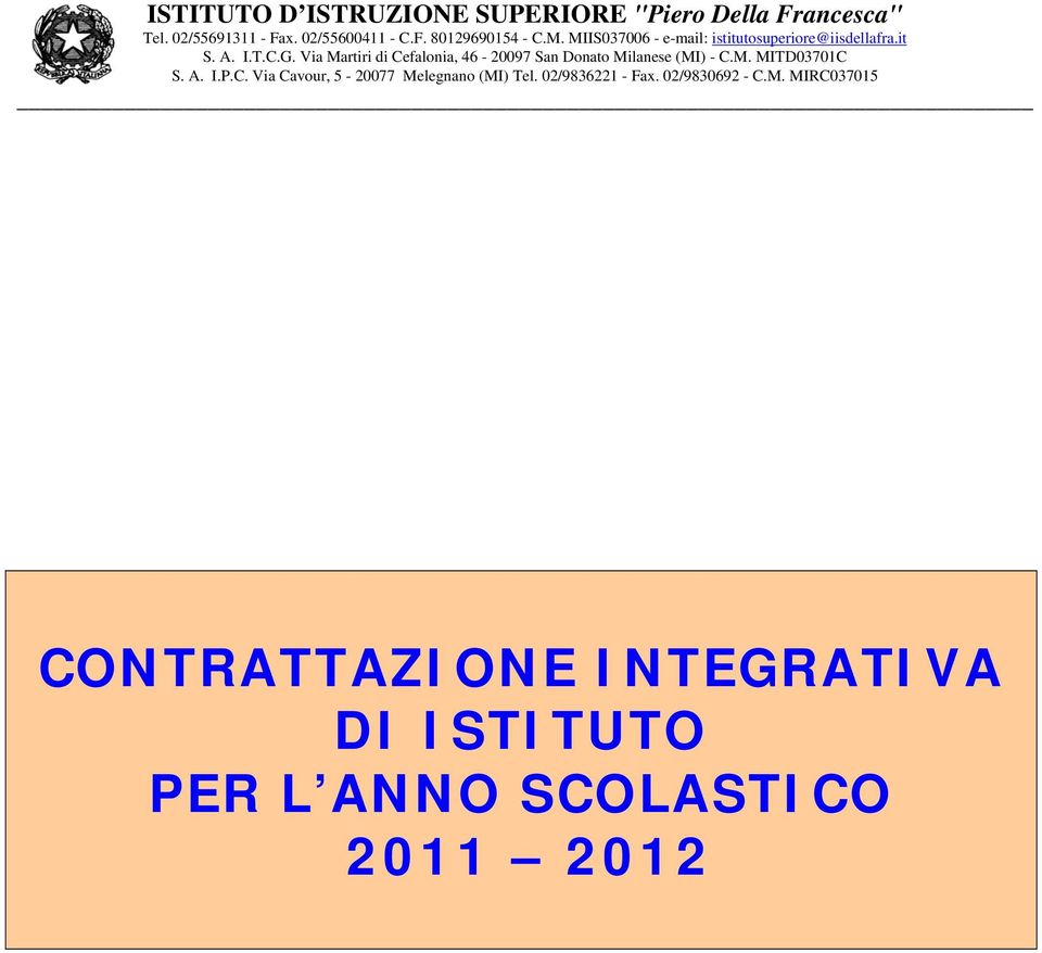 ISTITUTO PER L