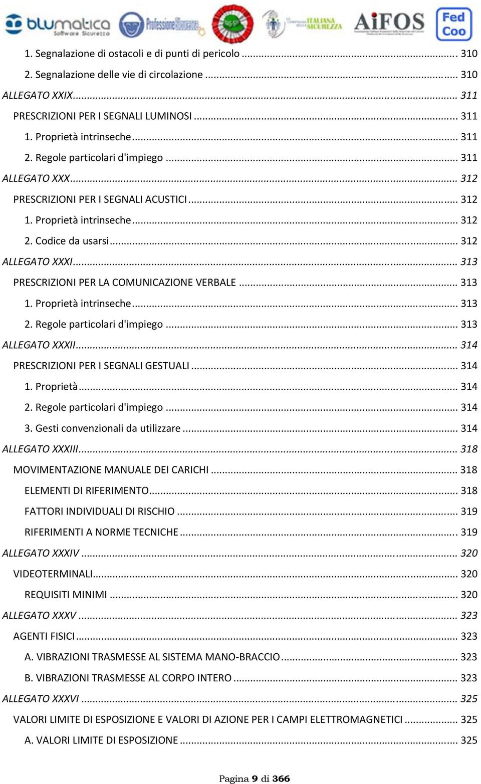 .. 313 PRESCRIZIONI PER LA COMUNICAZIONE VERBALE... 313 1. Proprietà intrinseche... 313 2. Regole particolari d'impiego... 313 ALLEGATO XXXII... 314 PRESCRIZIONI PER I SEGNALI GESTUALI... 314 1.