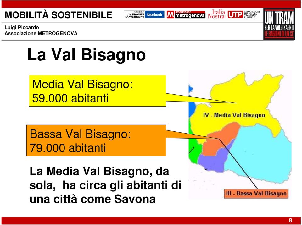 000 abitanti La Media Val Bisagno, da