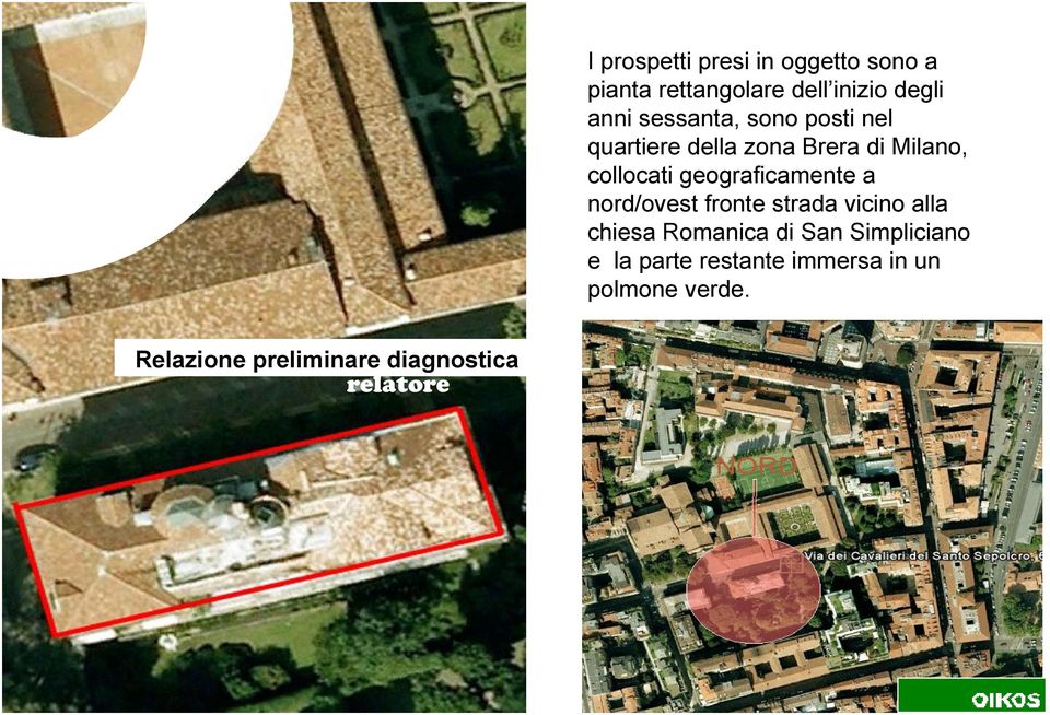 geograficamente a nord/ovest fronte strada vicino alla chiesa Romanica di San