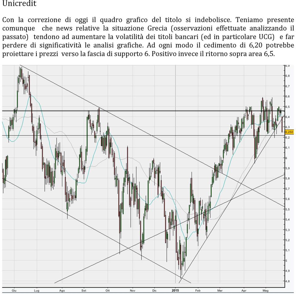 tendono ad aumentare la volatilità dei titoli bancari (ed in particolare UCG) e far perdere di significatività le