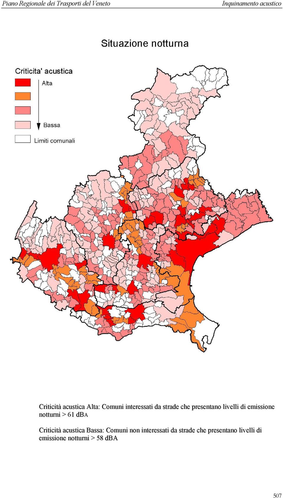 Criticità acustica Bassa: Comuni non interessati da