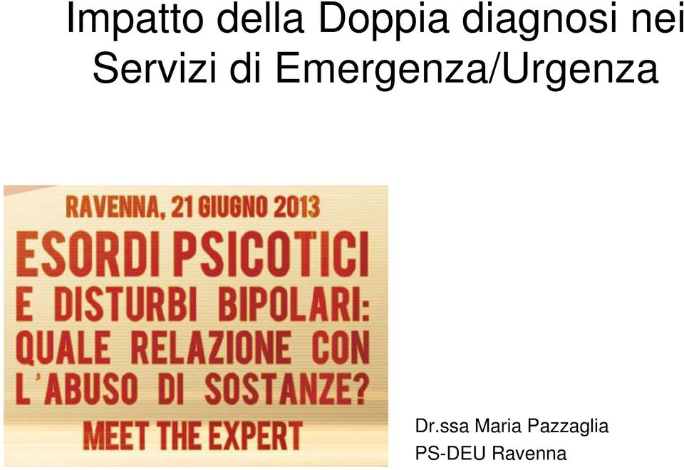 Emergenza/Urgenza Dr.