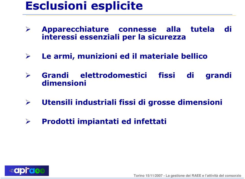 materiale bellico Grandi elettrodomestici fissi di grandi dimensioni