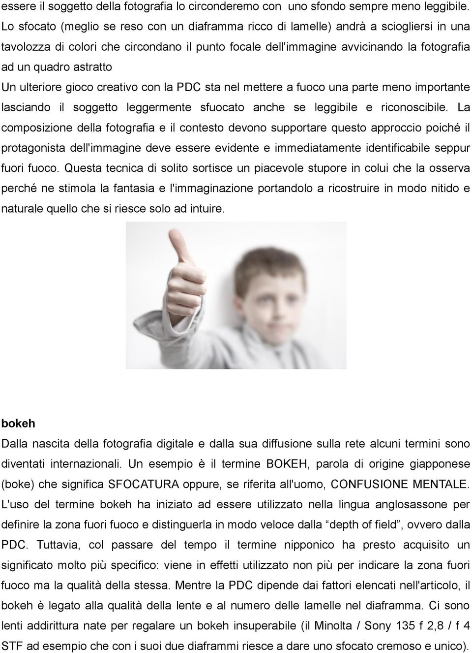 astratto Un ulteriore gioco creativo con la PDC sta nel mettere a fuoco una parte meno importante lasciando il soggetto leggermente sfuocato anche se leggibile e riconoscibile.