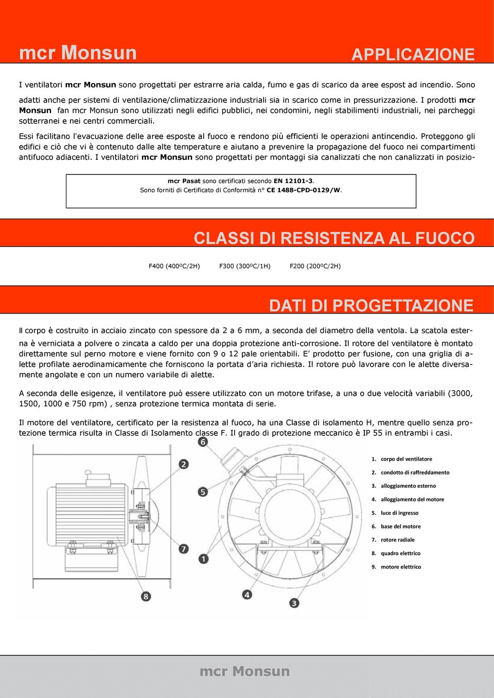 I prodotti mcr Monsun fan mcr Monsun sono utilizzati negli edifici pubblici, nei condomini, negli stabilimenti industriali, nei parcheggi sotterranei e nei centri commerciali.