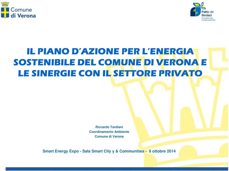Tardiani Coordinamento Ambiente Comune di Verona Smart