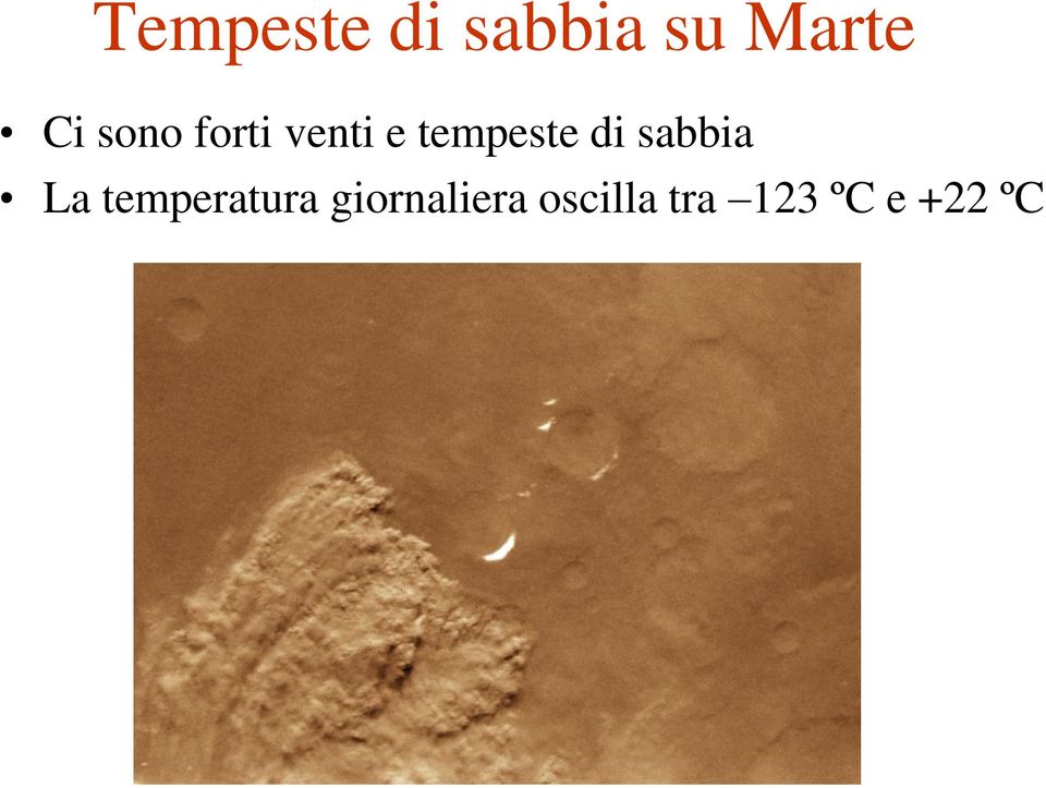 sabbia La temperatura