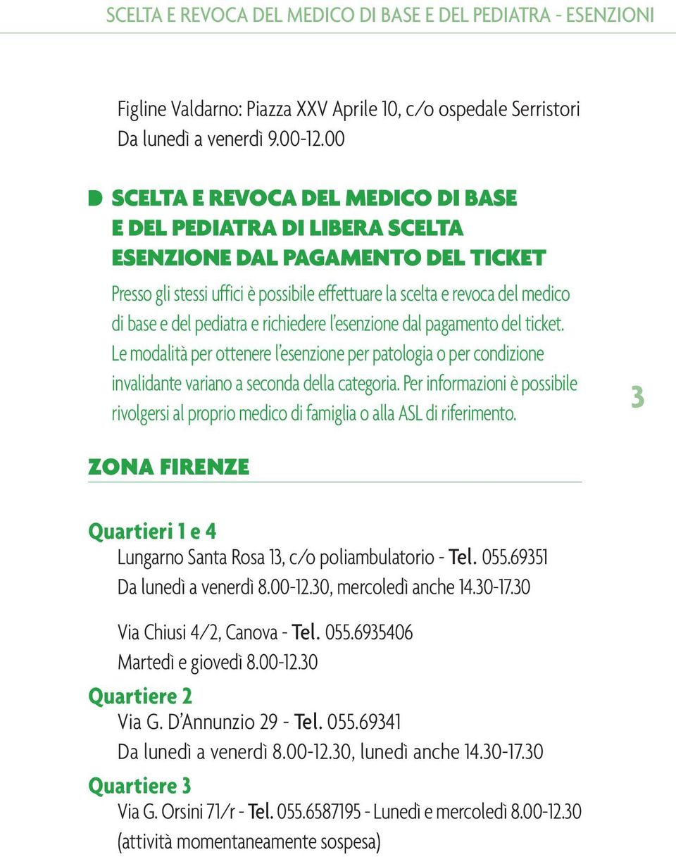 pediatra e richiedere l esenzione dal pagamento del ticket. Le modalità per ottenere l esenzione per patologia o per condizione invalidante variano a seconda della categoria.