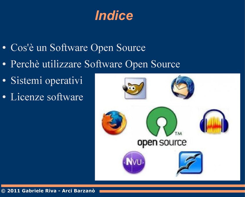utilizzare Software Open
