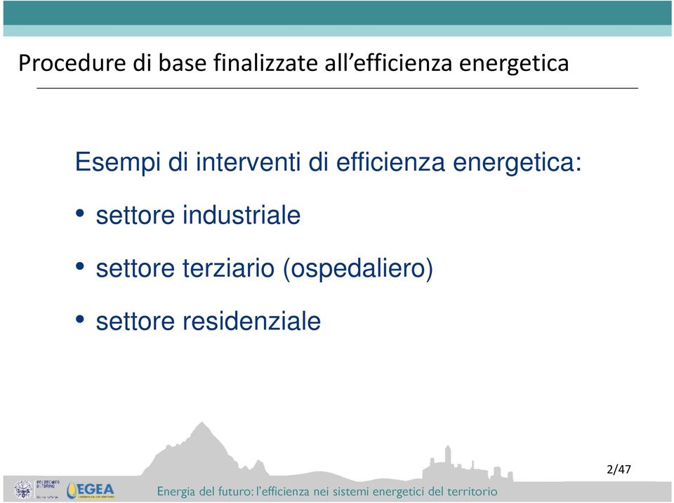 efficienza energetica: settore industriale