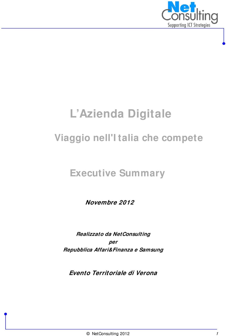 NetConsulting per Repubblica Affari&Finanza e