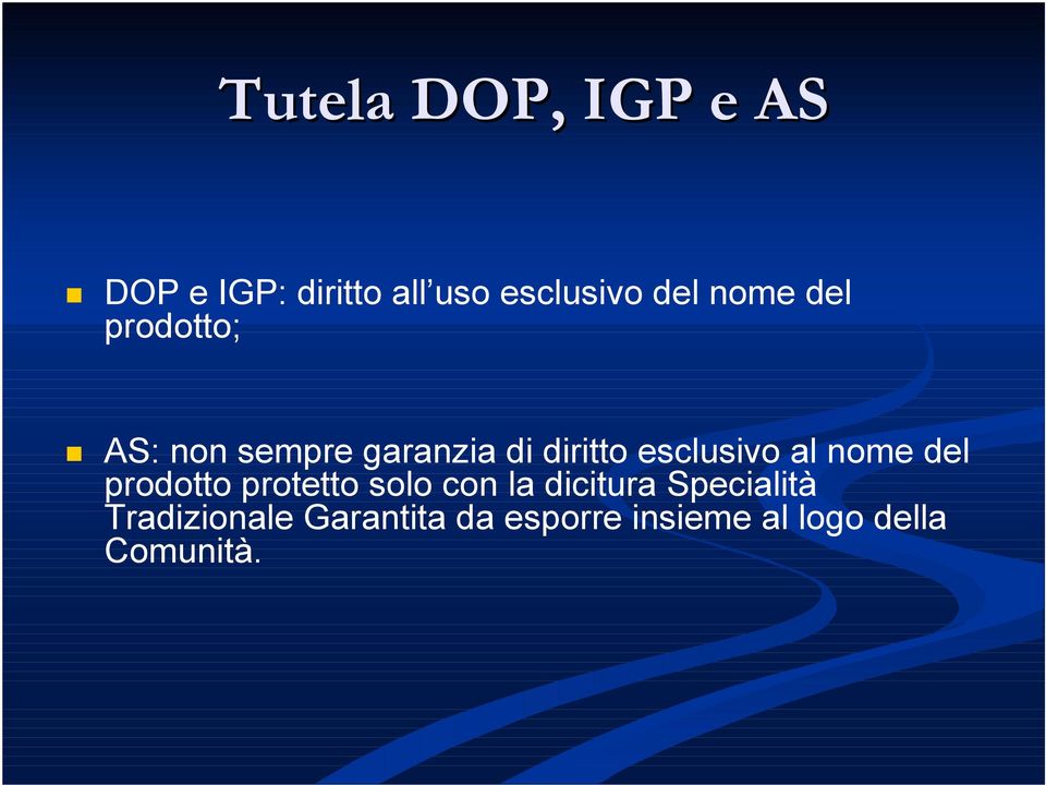 al nome del prodotto protetto solo con la dicitura Specialità