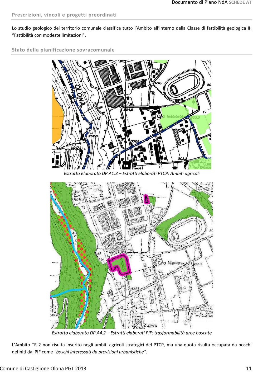 3 Estratti elaborati PTCP: Ambiti agricoli Estratto elaborato DP A4.