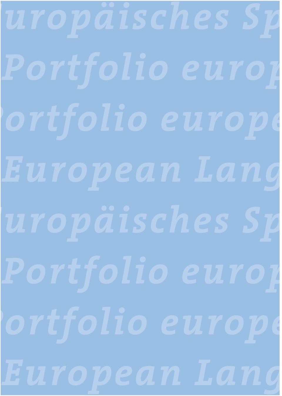 Portfolio europe European Lang