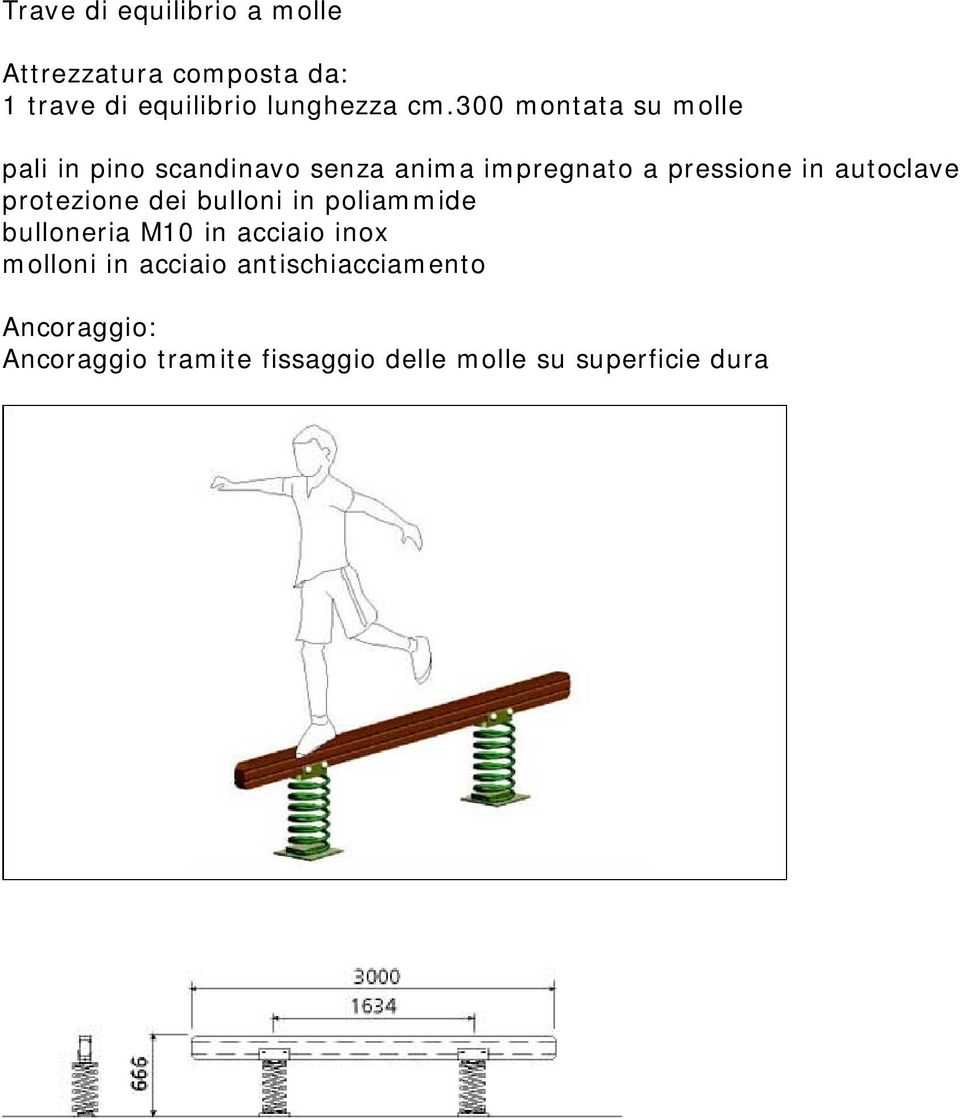 300 montata su molle bulloneria M10 in acciaio inox molloni