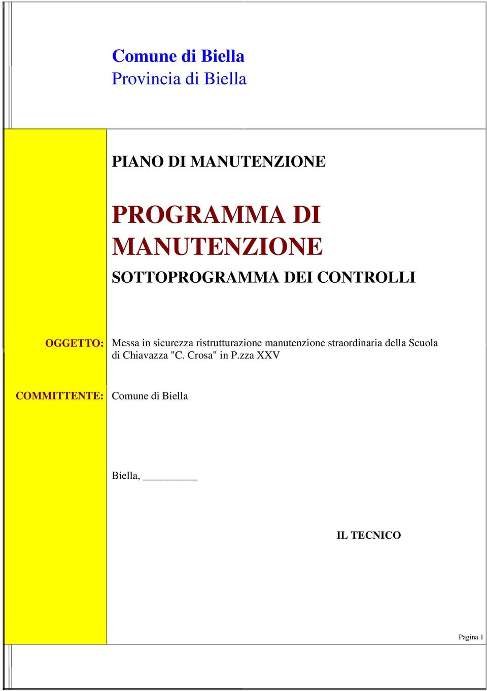 ristrutturazione manutenzione straordinaria della Scuola Primaria di