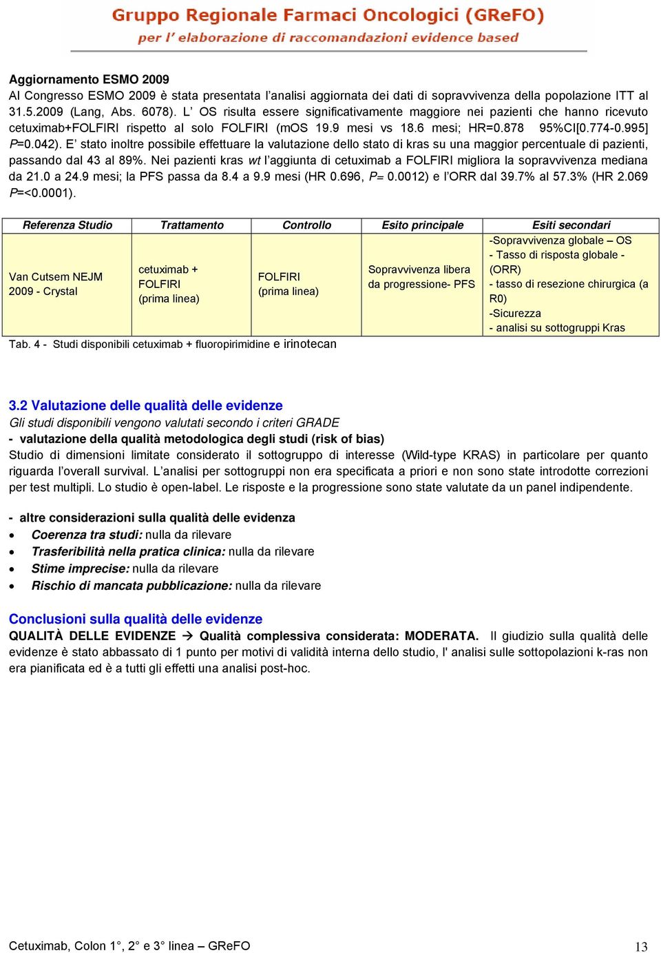 E stato inoltre possibile effettuare la valutazione dello stato di kras su una maggior percentuale di pazienti, passando dal 43 al 89%.