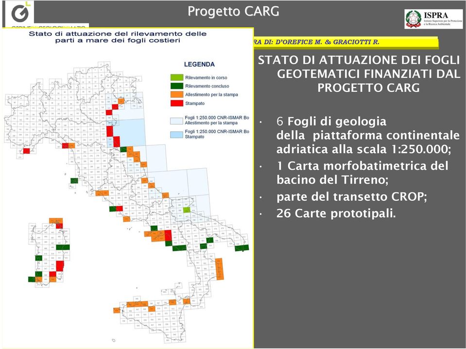 piattaforma continentale adriatica alla scala 1:250.