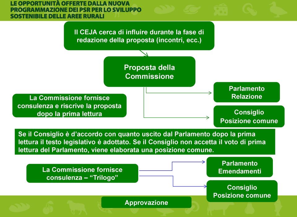 Posizione comune Se il Consiglio è d accordo con quanto uscito dal Parlamento dopo la prima lettura il testo legislativo è adottato.