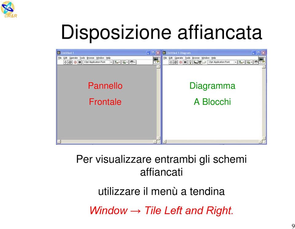 entrambi gli schemi affiancati utilizzare