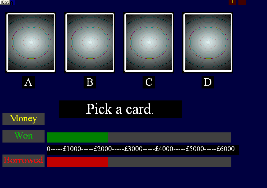 Lo scopo del gioco è vincere più soldi possibili (specificare che sono finti ). Lei parte con un bonus di 2000 euro e il suo obiettivo è di aumentare tale cifra iniziale.