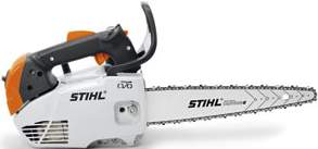 MS 150 TC-E 3,6 cm 3, 1,0 kw/1,3 CV,,6 kg a. La più leggera motosega STIHL per la cura degli alberi b con dispositivi di taglio Carving.