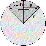 Un piano secante una sfera la divide in due parti, ciascuna delle quali si chiama segmento sferico ad una base.